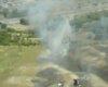 Controlado un incendio de pasto y matorral junto a la A-3, en Rivas